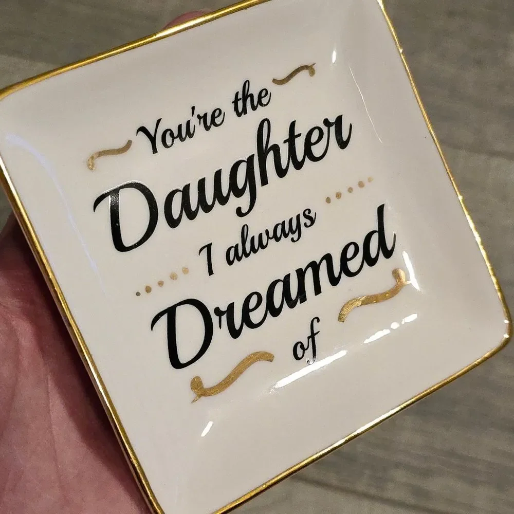 RELISSA Daughter Jewelry Dish Gift from Mom and Dad